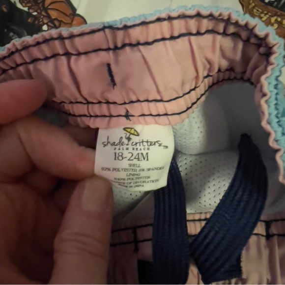 Kids Swim Trunks with Shark Print - Picture 3 of 4